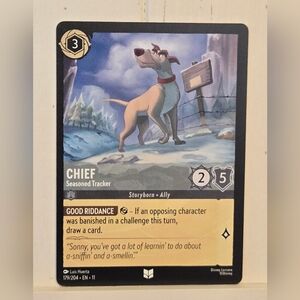 Disney Lorcana Winterspell Chief Seasoned Tracker 179/204 TCG Card